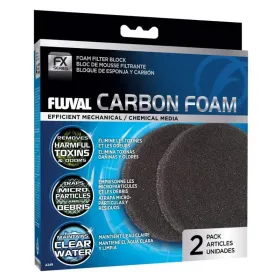 Hagen Fluval FX2/FX4/FX5/FX6 Carbon Foam - külső szűrőhöz aktív szénnel itatott szivacs (2 db)