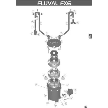 Hagen Fluval FX6 külső szűrő