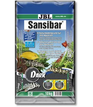 JBL Sansibar DARK (BLACK) 10 kg - természetes akvárium talaj - fekete