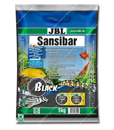 JBL Sansibar DARK (BLACK) 5 kg - természetes akvárium talaj - fekete