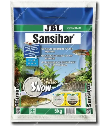 JBL Sansibar SNOW 5 kg - akvárium talaj - hófehér