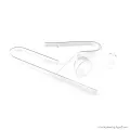 ISTA üveg beömlő és kifolyó cső szett 12 mm - lilypipe