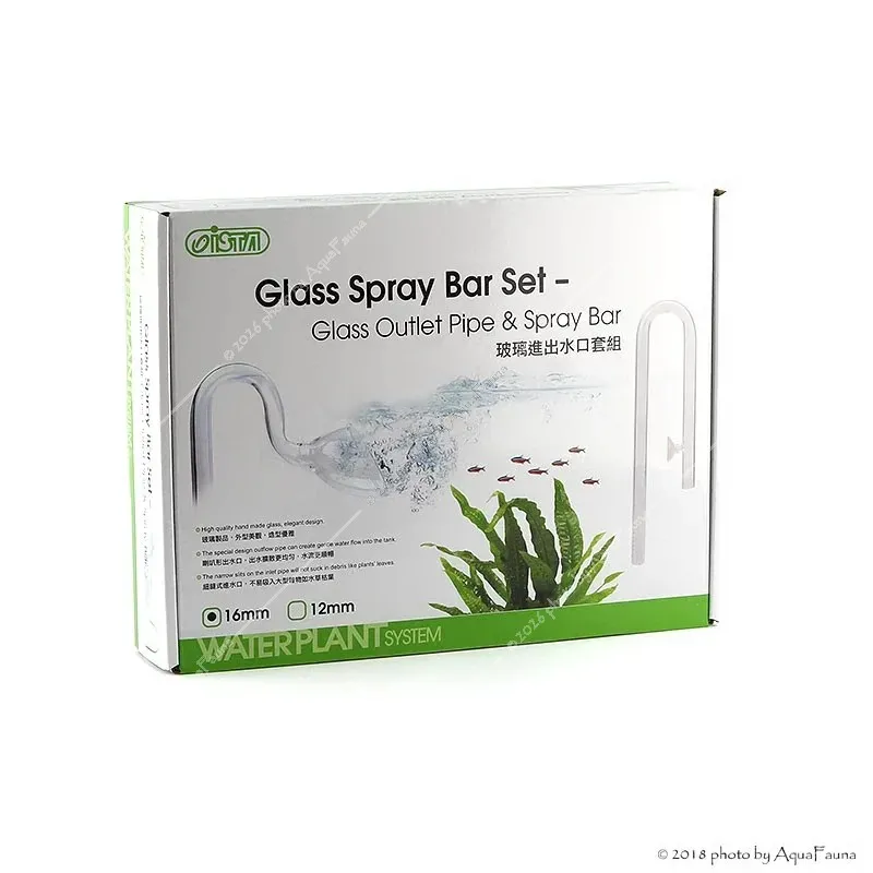 ISTA üveg beömlő és kifolyó cső szett 16 mm - lilypipe