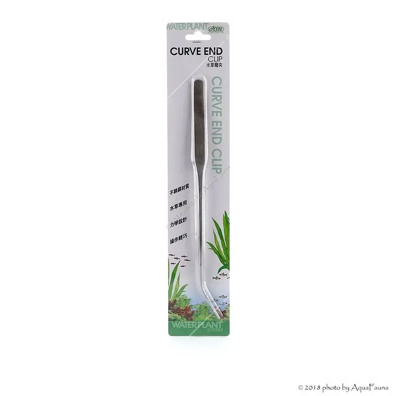 ISTA Water Plant Clip Curve - hajlított végű vízinövény csipesz - 27 cm