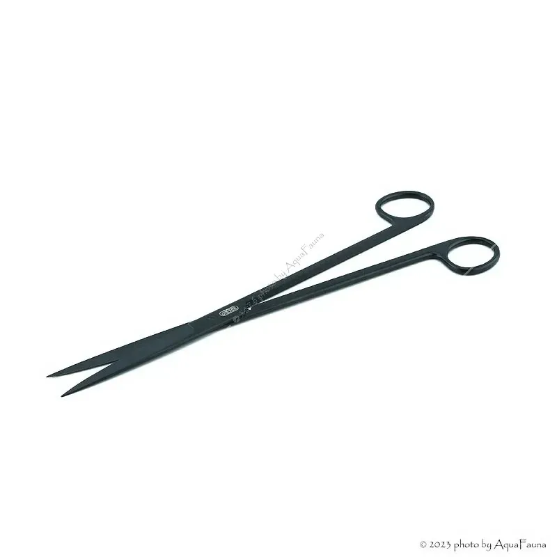 ISTA Water Plant Pro Scissors Matt Black - egyenes vízinövény olló - 26 cm - FEKETE