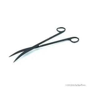 ISTA Water Plant Pro Scissors Matt Black - hajlított végű vízinövény olló - 25 cm - FEKETE