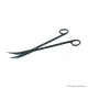 ISTA Water Plant Pro Scissors Matt Black - hajlított végű vízinövény olló - 25 cm - FEKETE