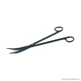 ISTA Water Plant Pro Scissors Matt Black - hajlított végű vízinövény olló - 25 cm - FEKETE