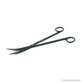 ISTA Water Plant Pro Scissors Matt Black - hajlított végű vízinövény olló - 25 cm - FEKETE