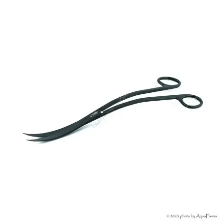 ISTA Water Plant Pro Scissors Wave Matt Black - hullámos vízinövény olló - 25 cm - FEKETE