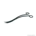 ISTA Water Plant Pro Scissors Wave Matt Black - hullámos vízinövény olló - 25 cm - FEKETE