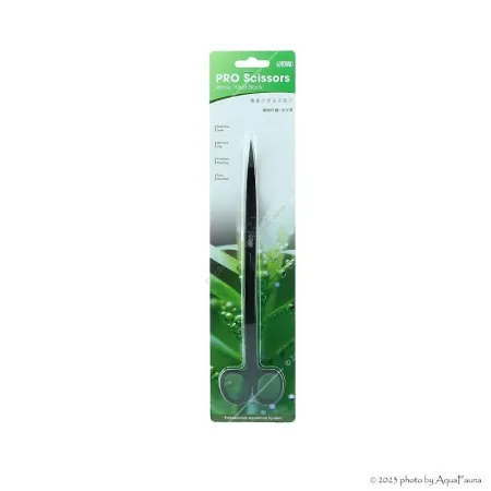 ISTA Water Plant Pro Scissors Wave Matt Black - hullámos vízinövény olló - 25 cm - FEKETE