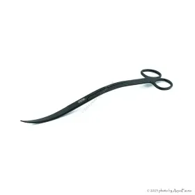 ISTA Water Plant Pro Scissors Wave Matt Black - hullámos vízinövény olló - 25 cm - FEKETE