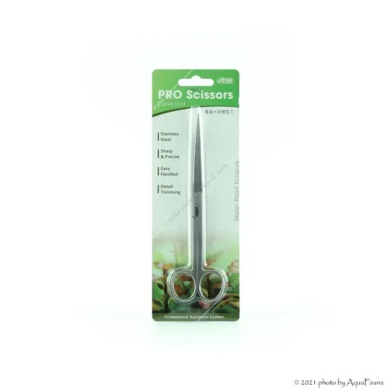 ISTA Water Plant Scissors Curve Pro - hajlított végű vízinövény olló - 17,5 cm