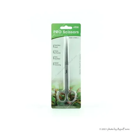 ISTA Water Plant Scissors Curve Pro - hajlított végű vízinövény olló - 17,5 cm