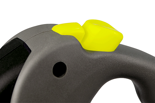 Flexi Giant "S/M" (neon,fekete) - szalagos automata póráz (8 m) max. 25 kg